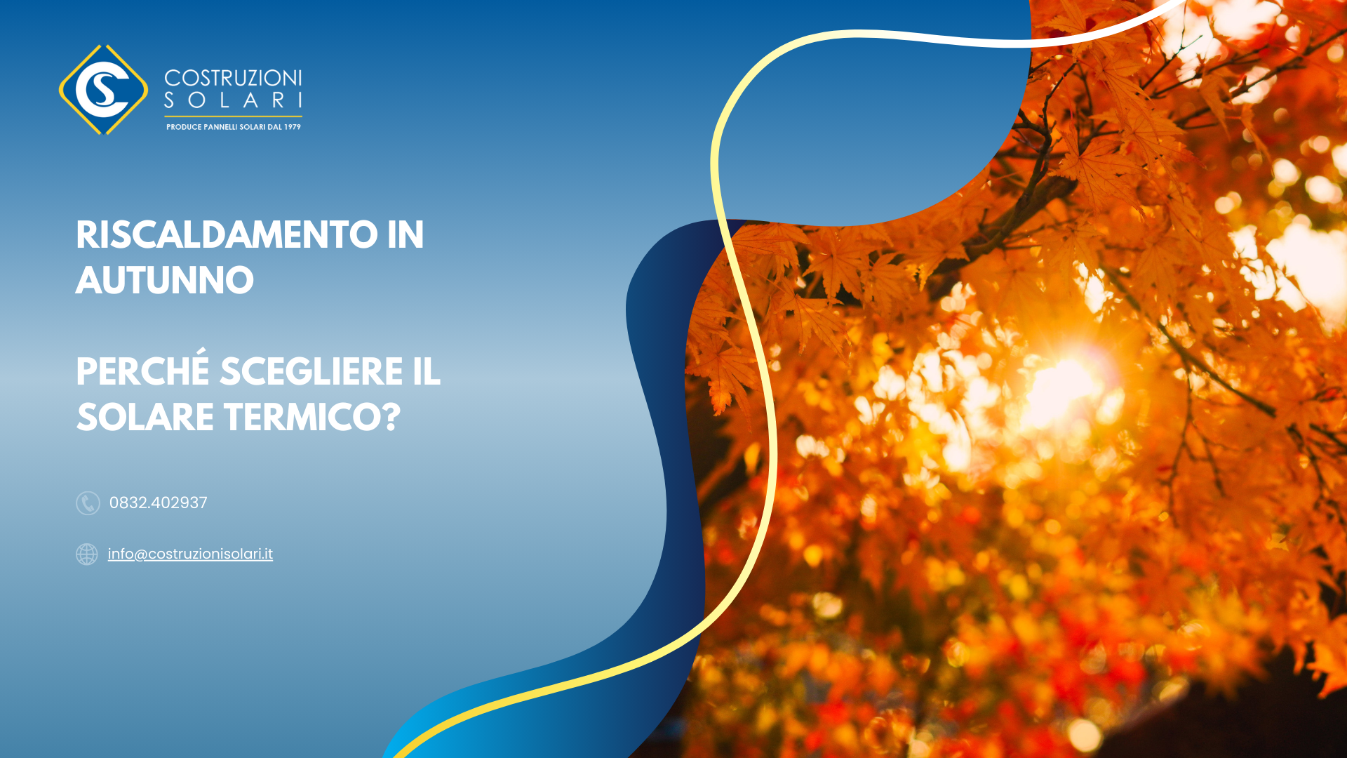 Riscaldamento in autunno: perché scegliere il solare termico