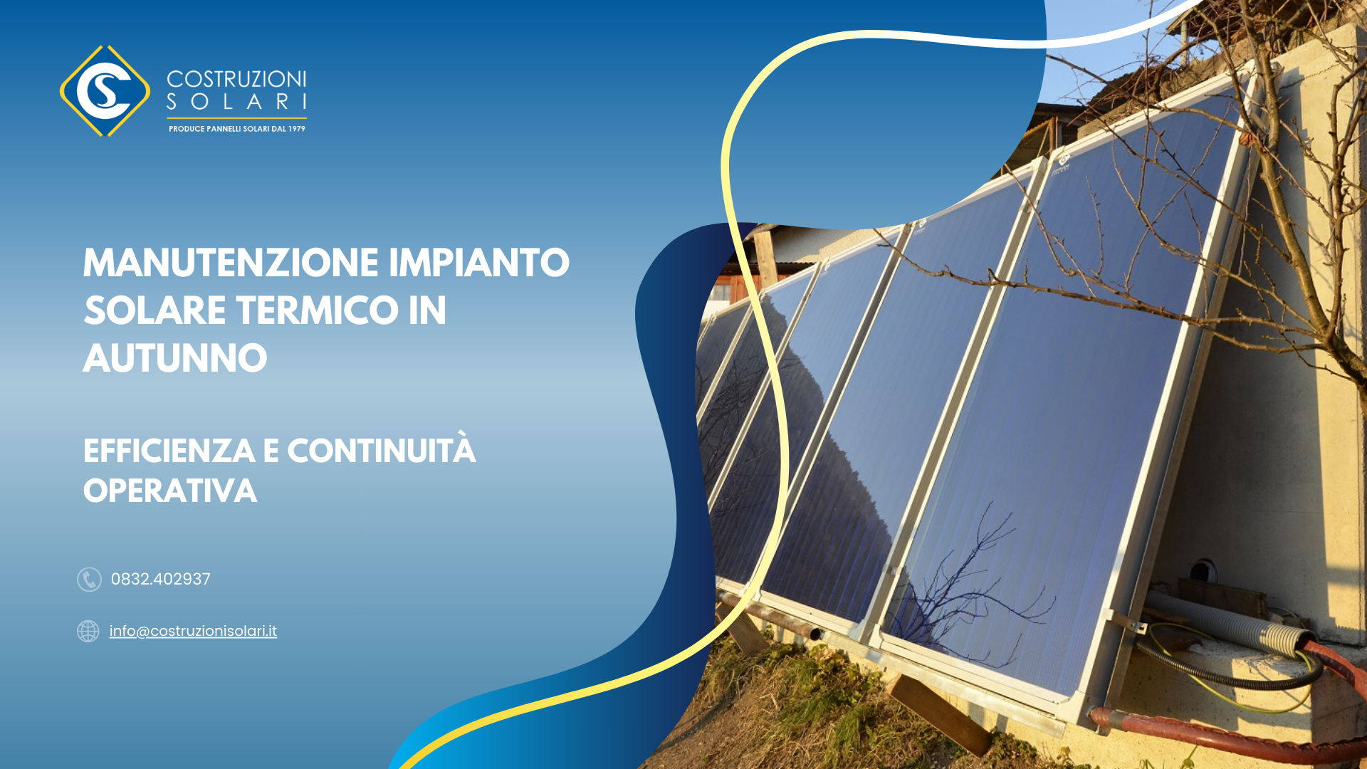 Manutenzione impianto solare termico in autunno: la guida completa